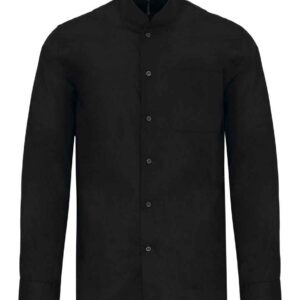 Kariban Long Sleeve Mandarin Collar Shirt
