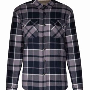 Kariban Sherpa Lined Checked Shirt Jacket