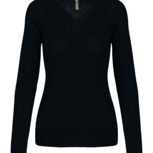 Kariban Ladies Cotton Acrylic V Neck Sweater
