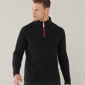 Finden + Hales Zip Neck Piped Micro Fleece