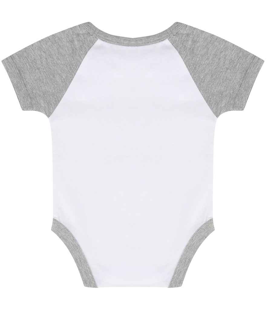 Larkwood Essential Short Sleeve Baby Baseball Bodysuit - Image 5