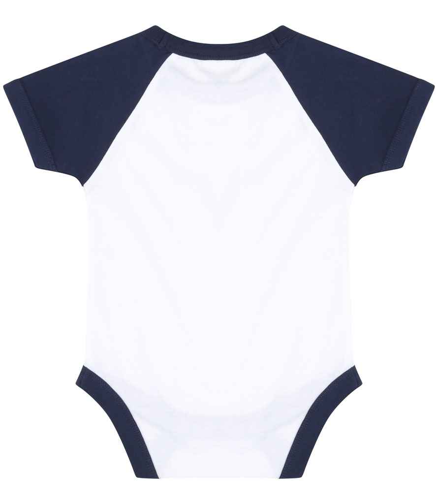 Larkwood Essential Short Sleeve Baby Baseball Bodysuit - Image 6