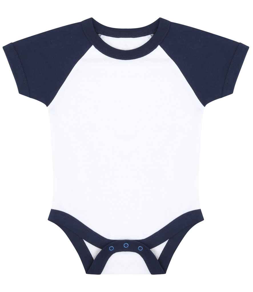 Larkwood Essential Short Sleeve Baby Baseball Bodysuit - Image 3