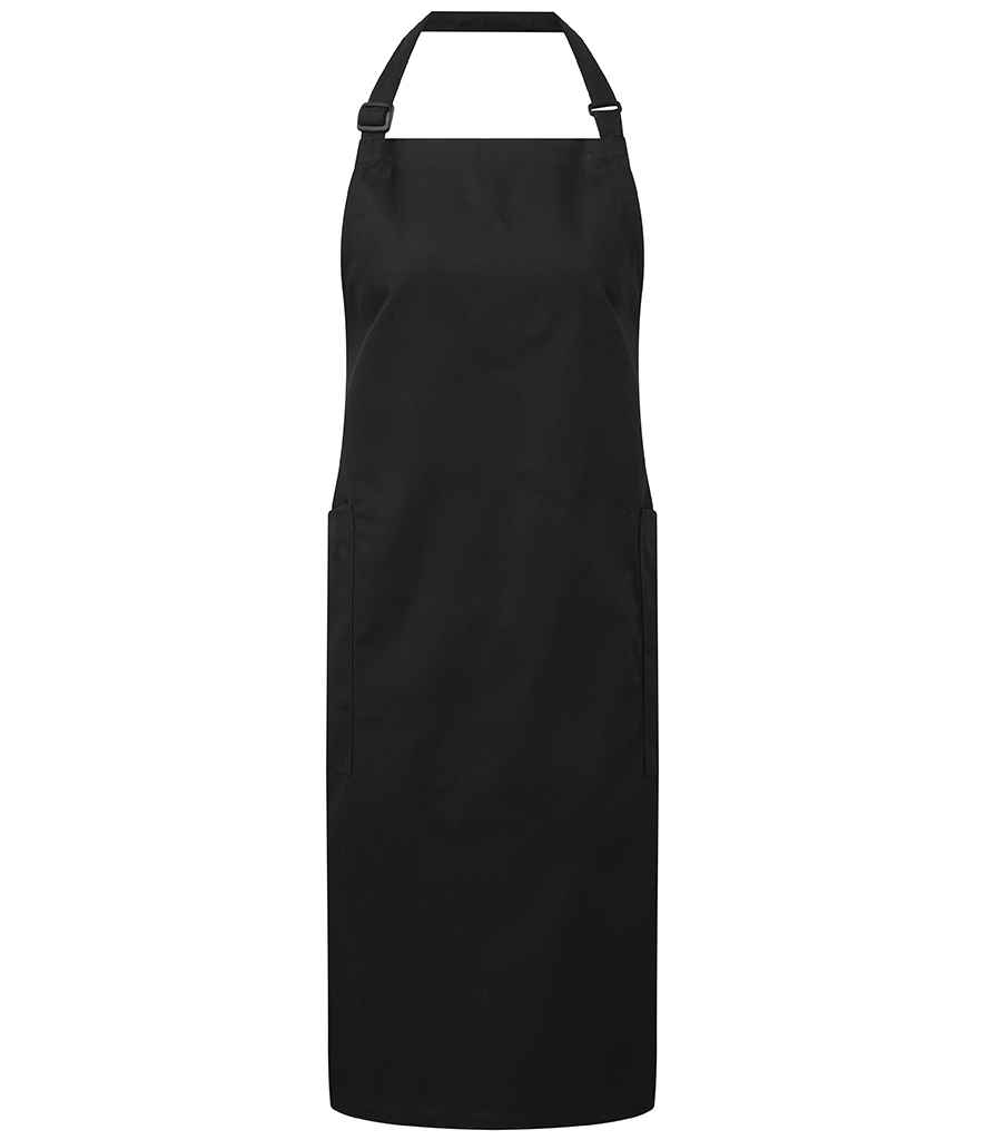 Premier Recycled Polyester and Fairtrade Organic Cotton Bib Apron - Image 2