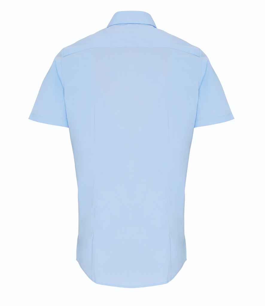 Premier Short Sleeve Stretch Fit Poplin Shirt - Image 8