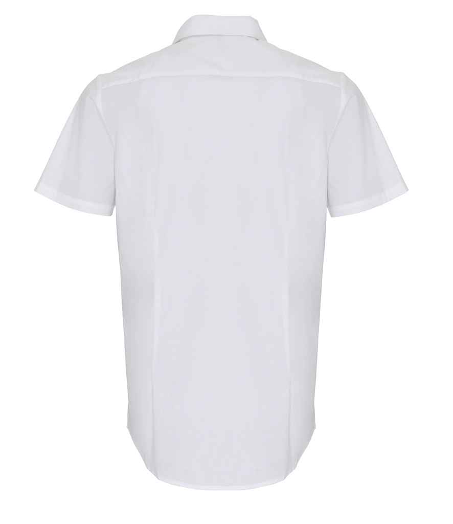 Premier Short Sleeve Stretch Fit Poplin Shirt - Image 7