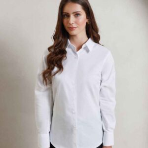Premier Ladies Signature Long Sleeve Oxford Shirt