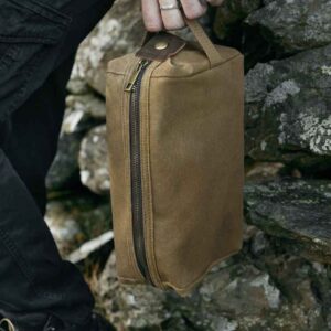 Quadra Heritage Waxed Canvas Wash Bag