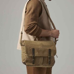 Quadra Heritage Waxed Canvas Messenger