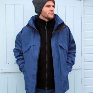 Result 3-in-1 Waterproof Zip and Clip Fleece Lined Jacket