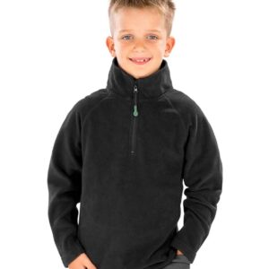 Result Genuine Recycled Kids Zip Neck Micro Fleece