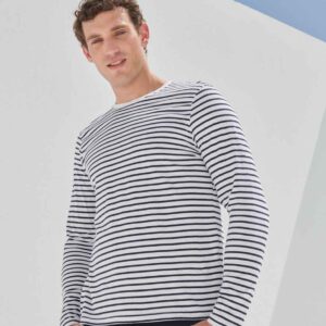 SF Clothing Unisex Long Sleeve Striped T-Shirt
