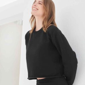 SF Clothing Ladies Cropped Slounge Sweatshirt