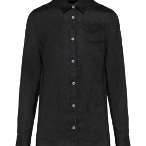 Spasso Ladies Long Sleeve Linen Shirt