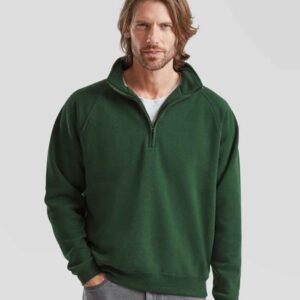Fruit of the Loom Premium Zip Neck Sweatshirt
