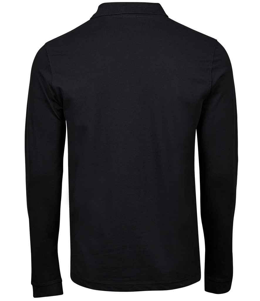 Tee Jays Luxury Stretch Long Sleeve Polo Shirt - Image 5