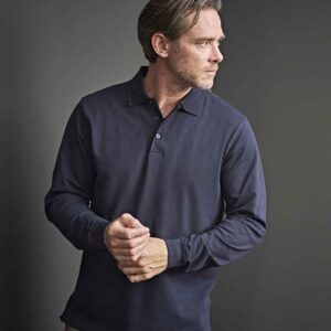Tee Jays Luxury Stretch Long Sleeve Polo Shirt