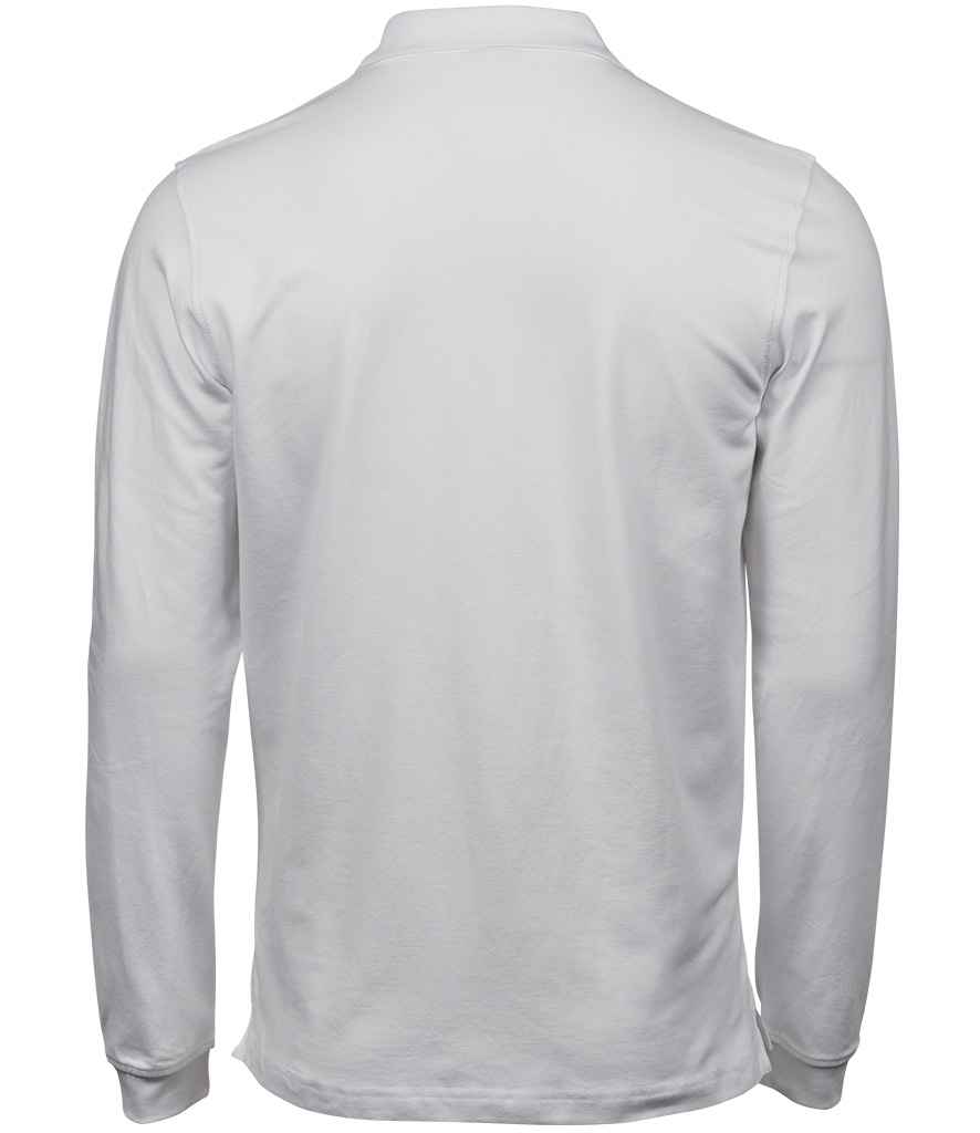 Tee Jays Luxury Stretch Long Sleeve Polo Shirt - Image 6