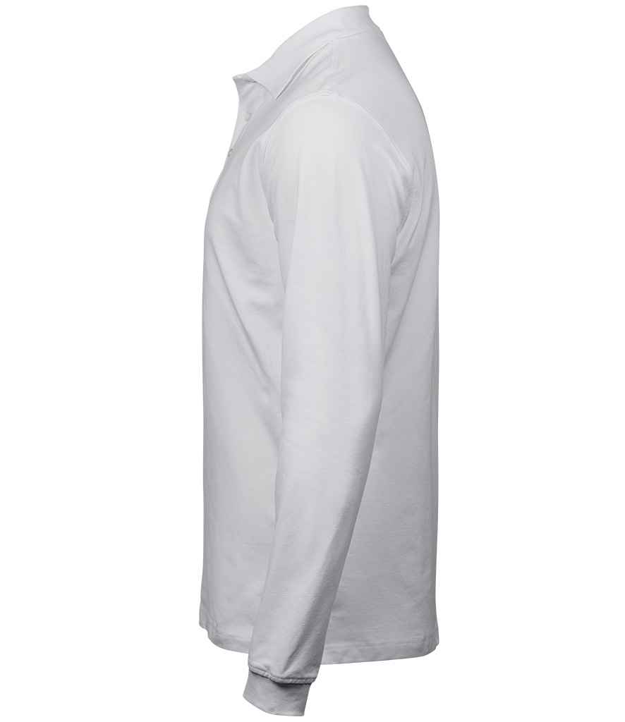 Tee Jays Luxury Stretch Long Sleeve Polo Shirt - Image 9