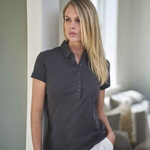 Tee Jays Ladies Pima Cotton Interlock Polo Shirt
