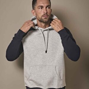 Tee Jays Two Tone Raglan Hooded Sweatshirt