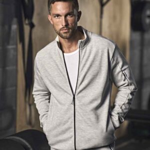 Tee Jays Athletic Full Zip Sweat Cardigan