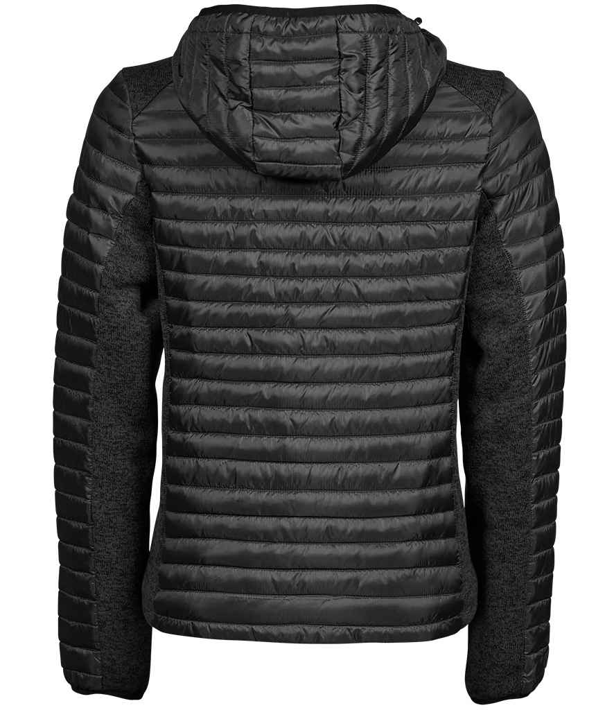 Tee Jays Ladies Crossover Hooded Padded Outdoor Jacket - Image 5