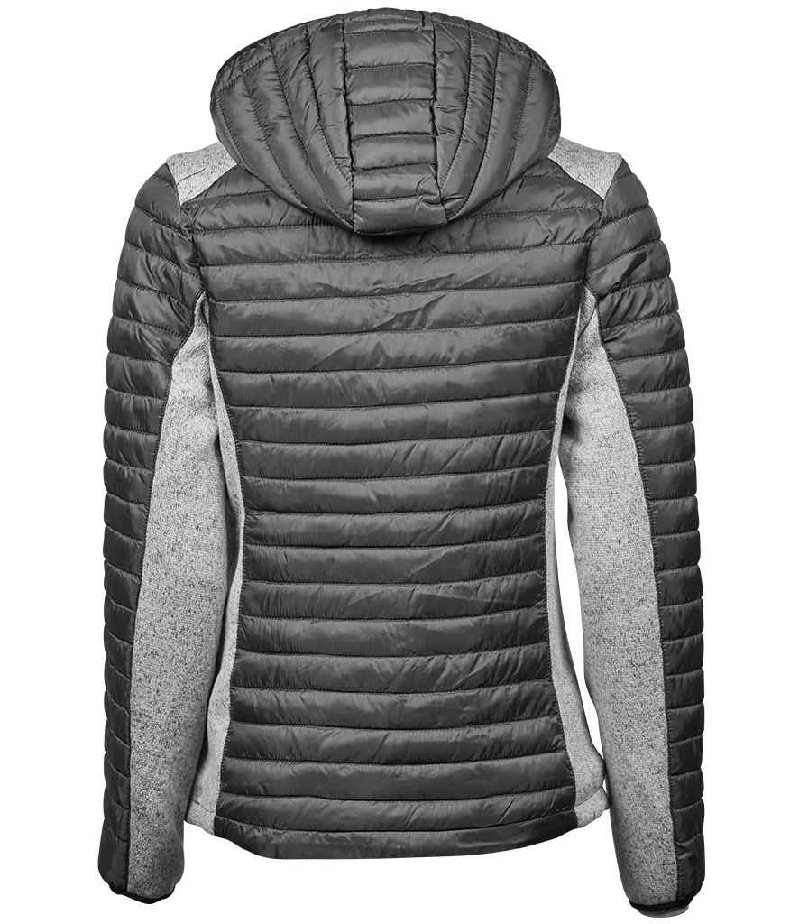 Tee Jays Ladies Crossover Hooded Padded Outdoor Jacket - Image 7