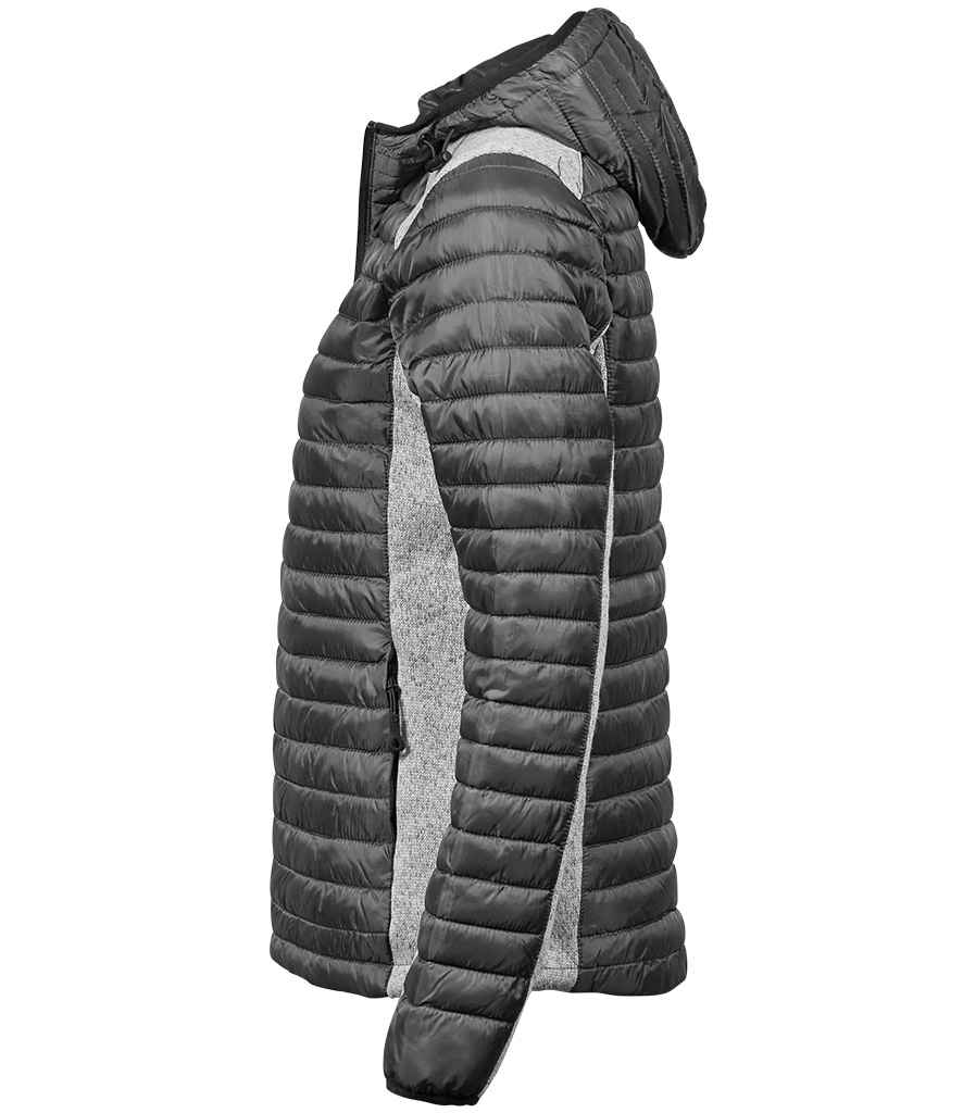 Tee Jays Ladies Crossover Hooded Padded Outdoor Jacket - Image 10