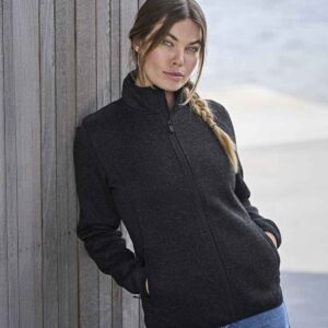 Tee Jays Ladies Knitted Outdoor Fleece Jacket
