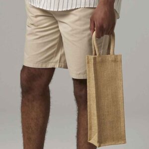 Westford Mill Shimmer Jute Bottle Bag