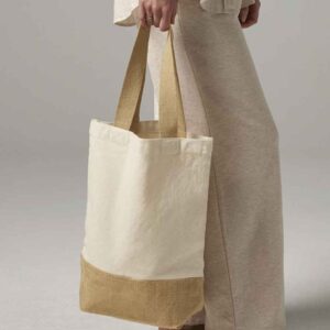 Westford Mill Jute Base Canvas Shopper