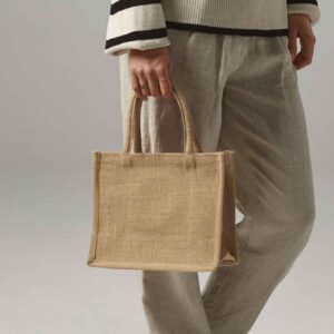 Westford Mill Natural Starched Jute Mini Gift Bag