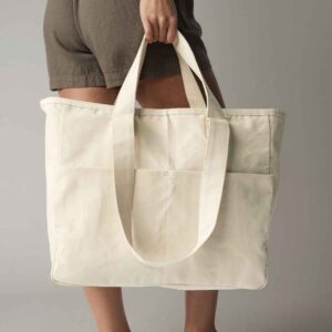Westford Mill Double Handle Cargo Pocket Tote Bag