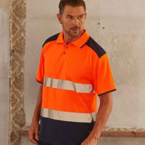 Yoko Two Tone Short Sleeve Polo Shirt