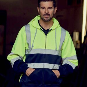 Yoko Hi-Vis Zip Hoodie
