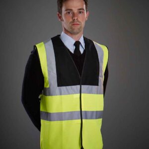 Yoko Hi-Vis Two Band and Braces Waistcoat