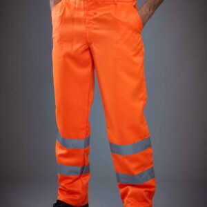 Yoko Hi-Vis Poly/Cotton Work Trousers