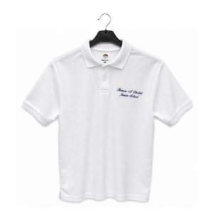 Thomas A Becket Junior School Polo Shirt in White